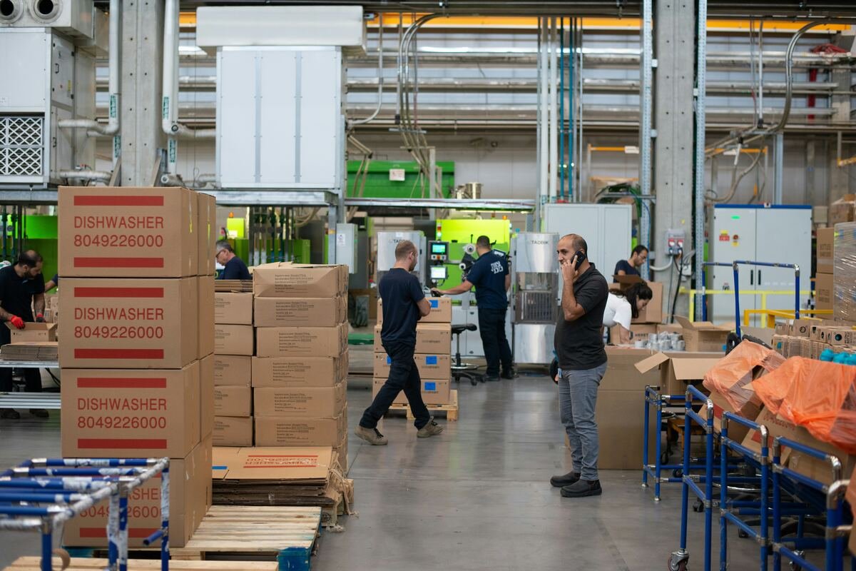 Operations floor packing wholesale orders